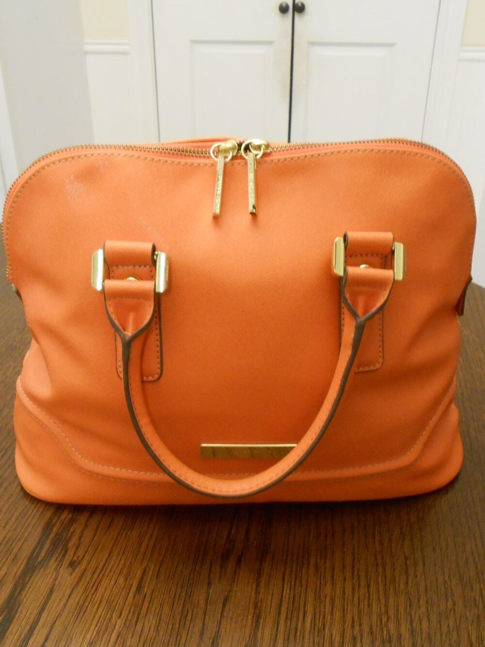 Ivanka Trump Orange Satchel Handbag